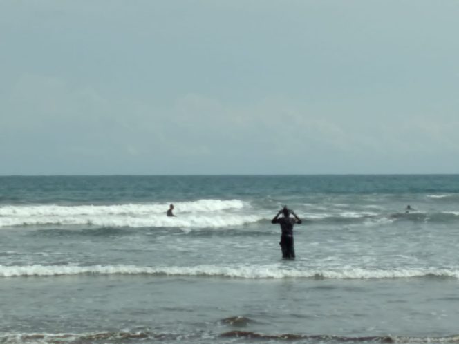 
					Poto: kondisi pencarian korban tenggelam di pantai pangandaran 