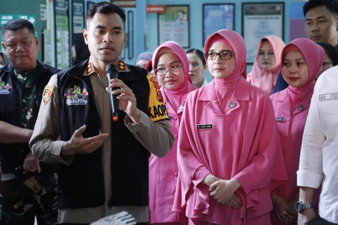 
					Antisipasi Stunting, Kapolres bersama Wali Kota dan Bhayangkari Cabang Banjar Kunjungi Puskesmas 2 Purwaharja