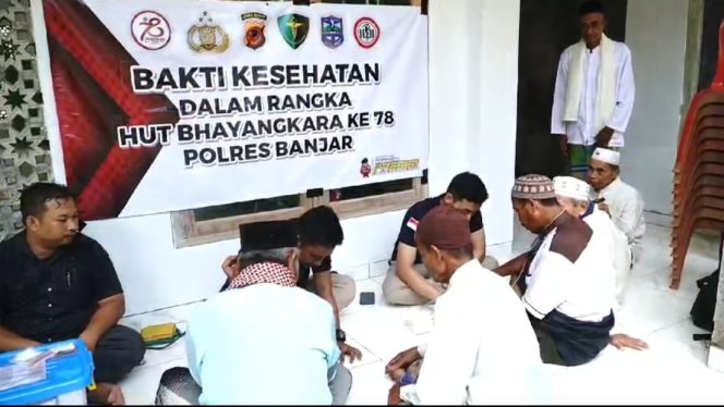 
					Polres Banjar Gelar Bakti Kesehatan 