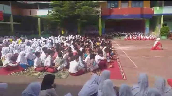 
					Suasana MPLS di UPTD SMPN 3 Banjar 