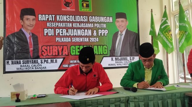 
					Jelang Pendaftaran Bacawalkot Banjar, PDIP dan PPP Rapat Konsolidasi 