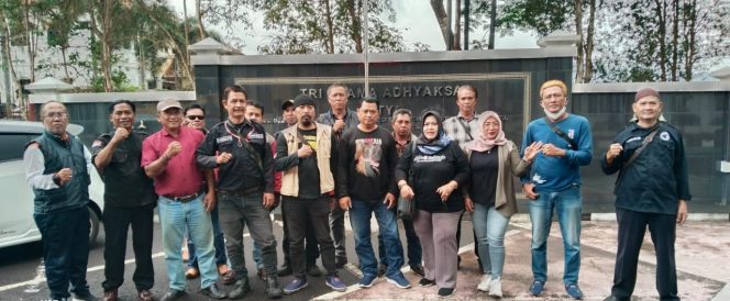 
					Jajaran anggota Aliansi Wartawan Pasundan (AWP) kota Banjar 