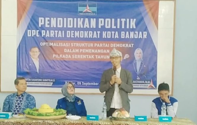 
					Pilkada 2024, DPC Demokrat Kota Banjar Gelar Pendidikan Politik 