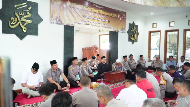 
					Momen Peringatan Maulid Nabi Muhammad SAW 1447 H di Mapolres Banjar