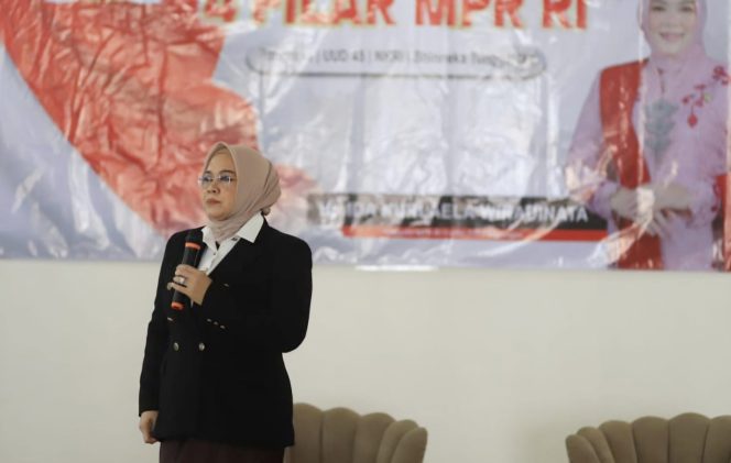 
					Anggota Komisi IV DPR RI dari Fraksi PDIP saat sosialisasi empat pilar MPR RI di Kecamatan Cimerak Sabtu (13/12/2025)