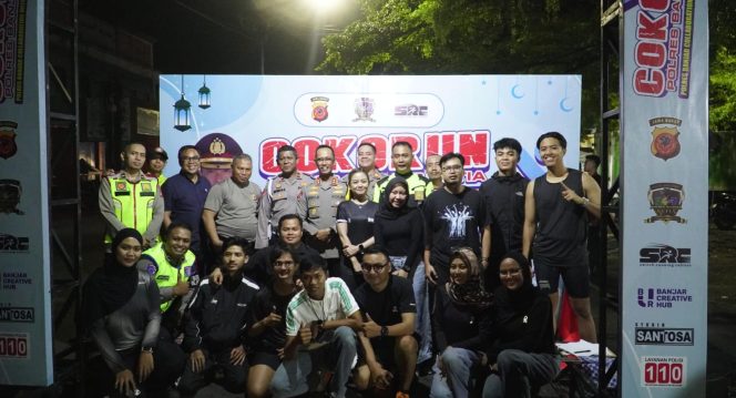 
					Coko Run 100 Meter Meriahkan Malam di Banjar, Polres Dorong Energi Positif Generasi Muda