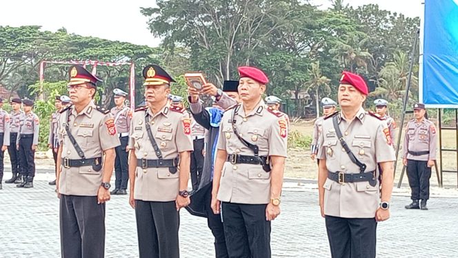 
					Penyegaran di Tubuh Polres Pangandaran, Wakapolres dan Kasatreskrim Berganti, Sejumlah Personel Demosi